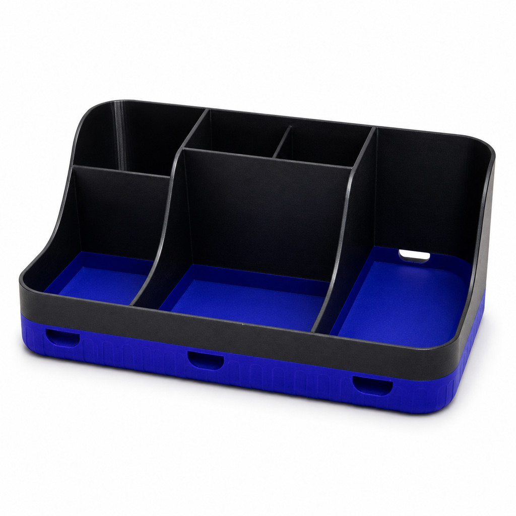 Bold Blue Desk Organizer
