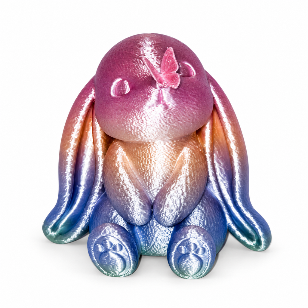 Blossom the Butterfly Bunny – Rainbow Silk Figurine