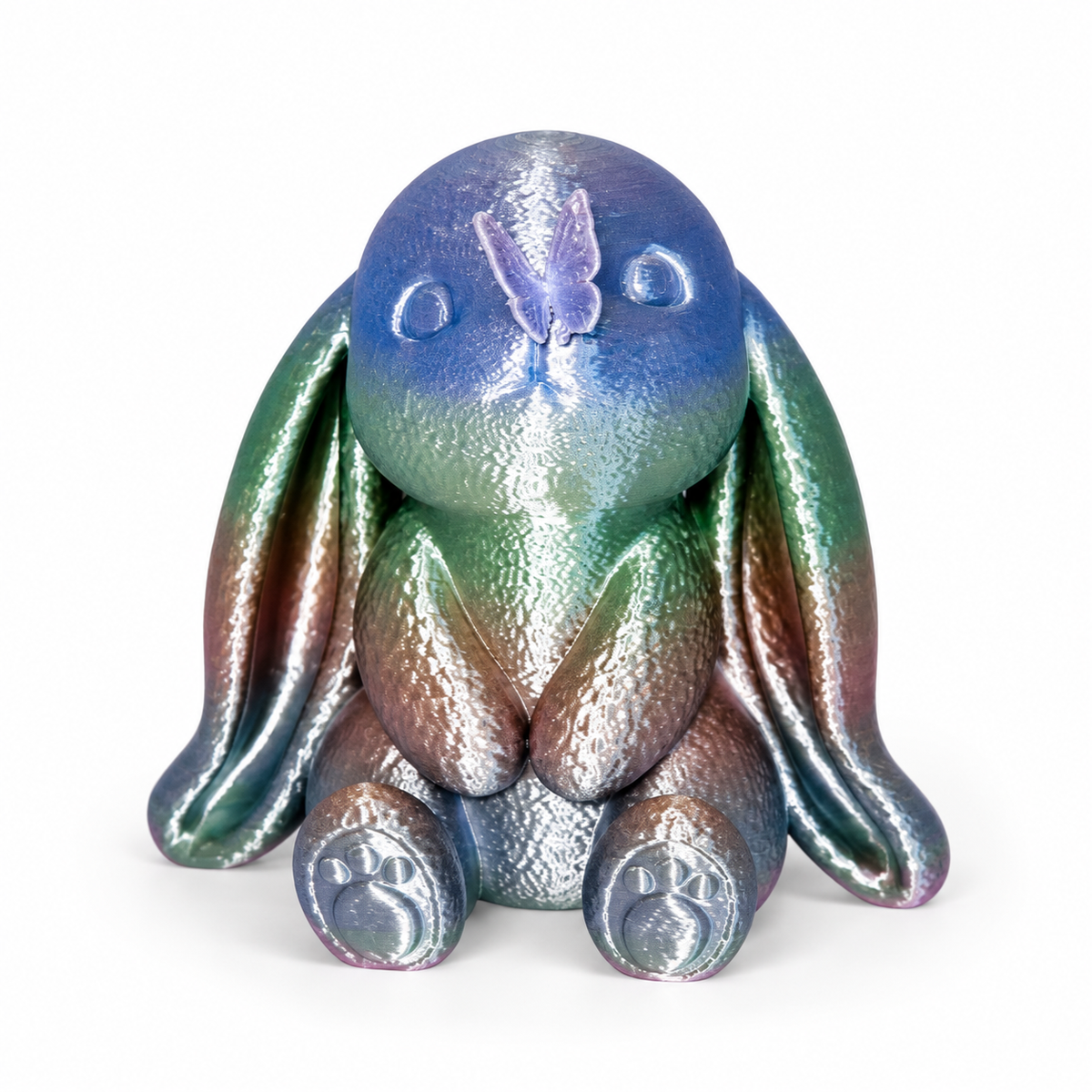 Blossom the Butterfly Bunny – Rainbow Silk Figurine