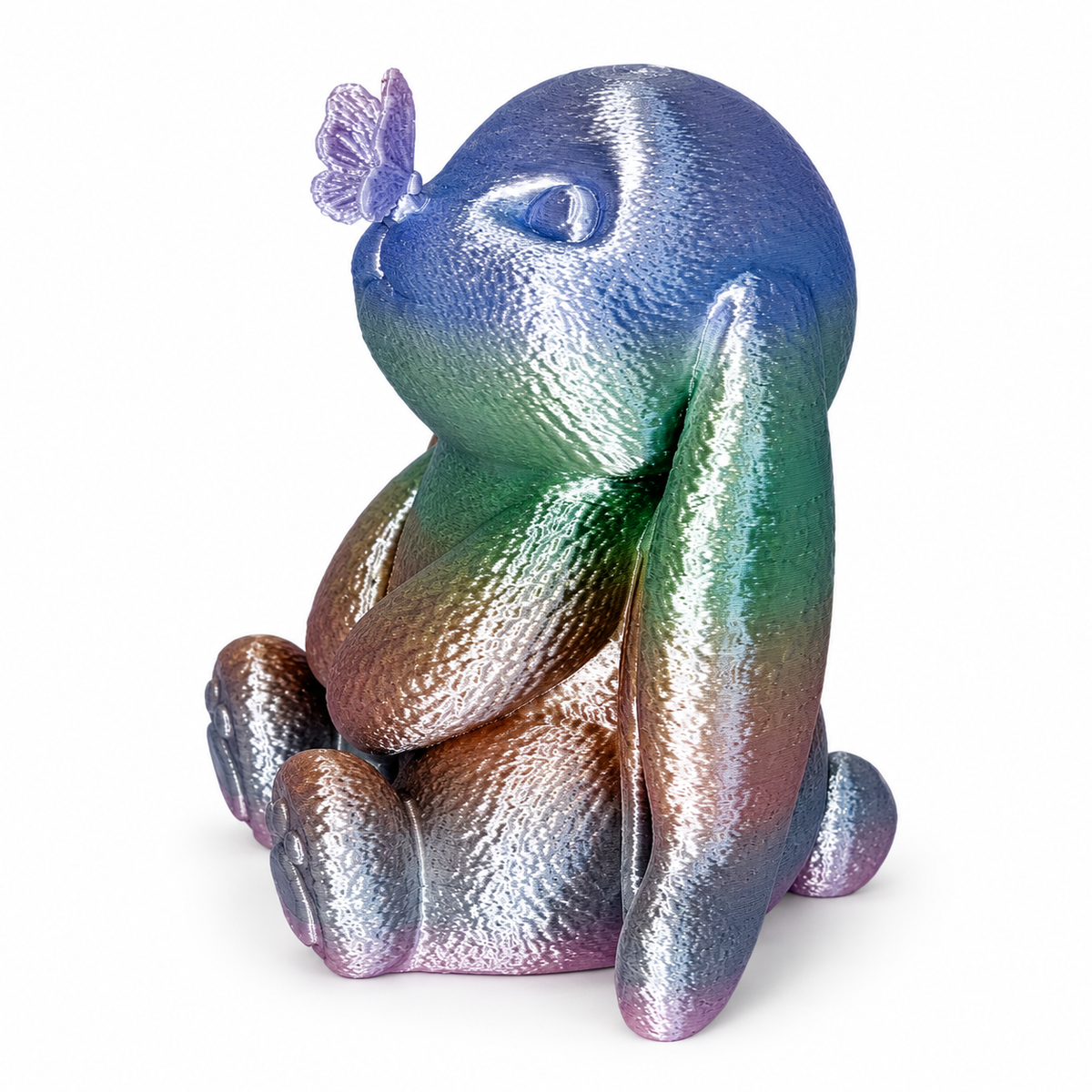 Blossom the Butterfly Bunny – Rainbow Silk Figurine