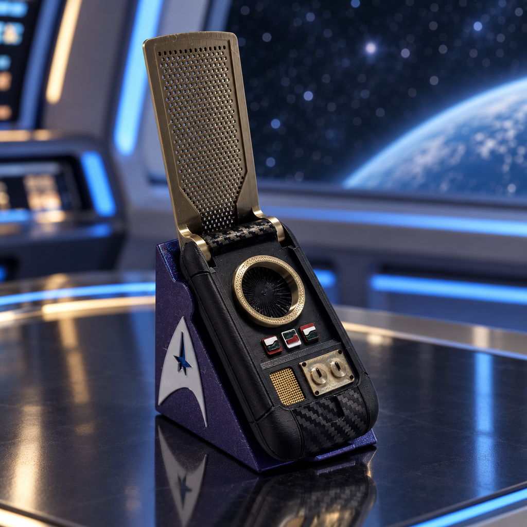 Starfleet Communicator Display Replica with Stand