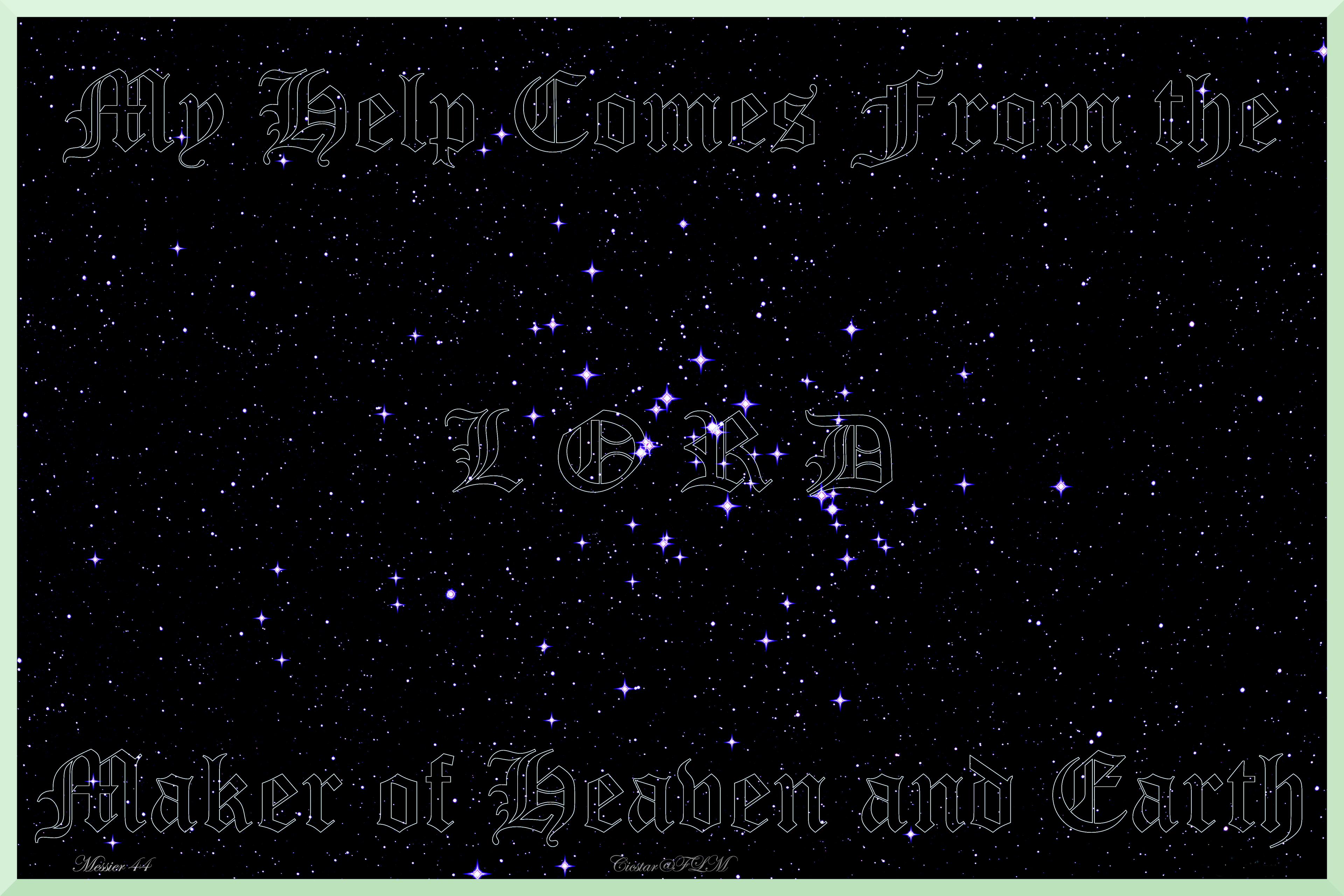 Beehive Cluster Messier 44 - Psalms 121:2