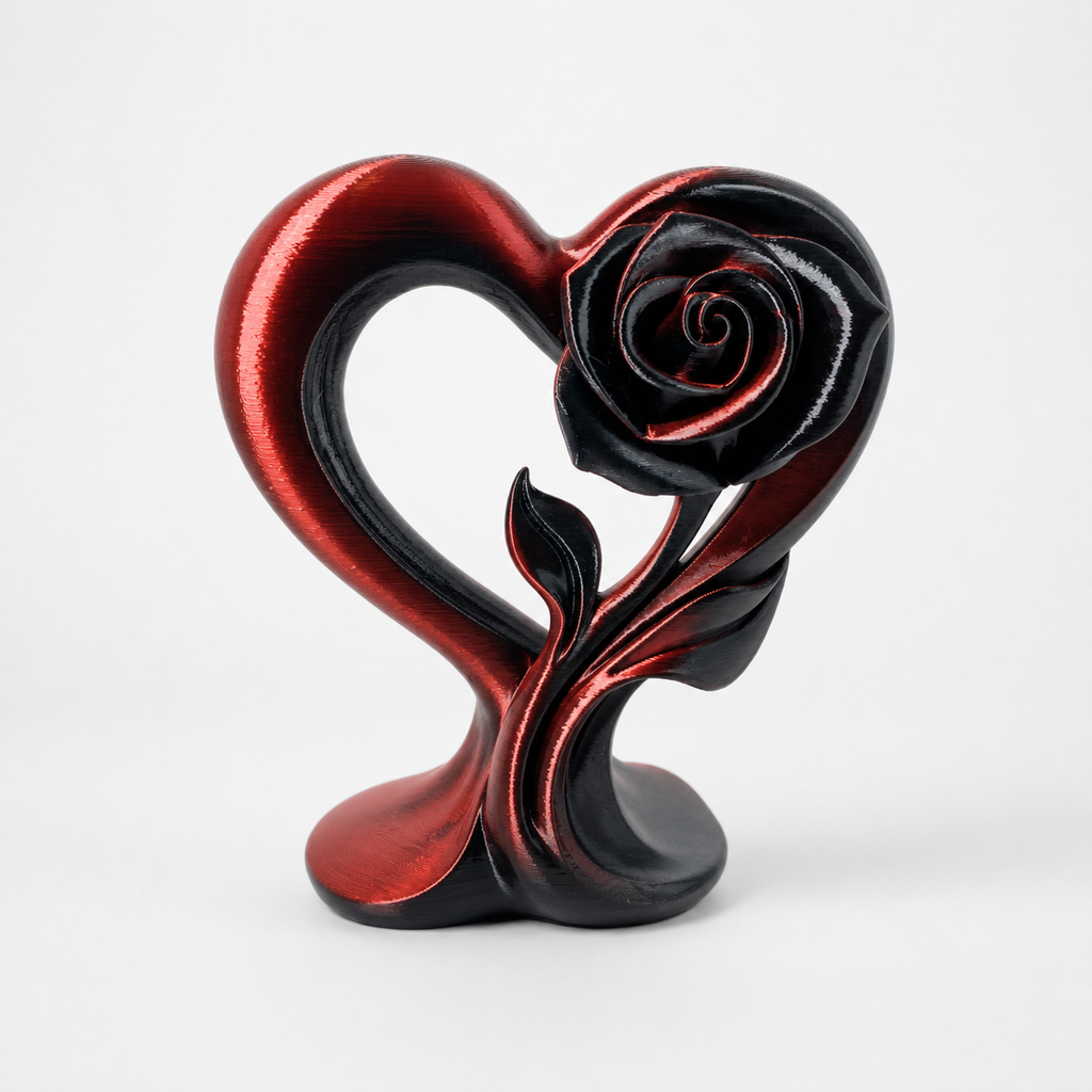 Crimson Rose Heart