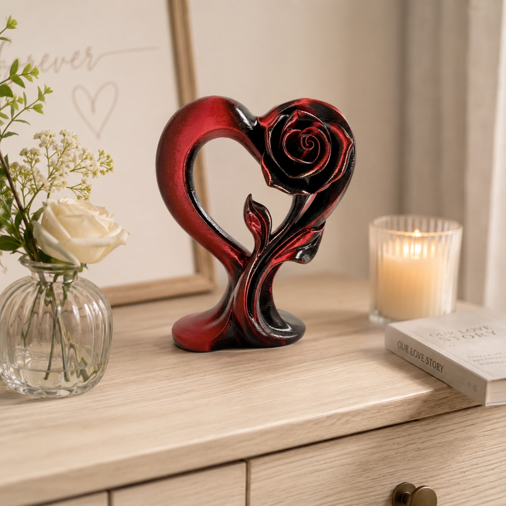 Crimson Rose Heart