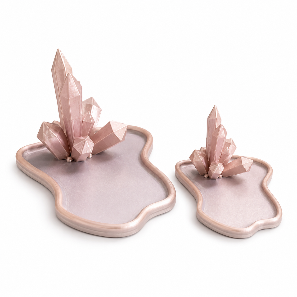 Crystal Glow Trinket Trays