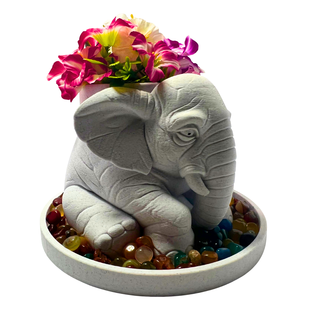 Everly Elephant Garden Planter