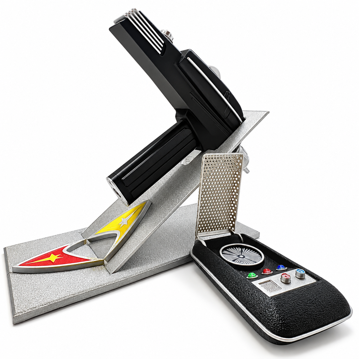 Starfleet Ensign's First Assignment Phaser & Communicator Display Set
