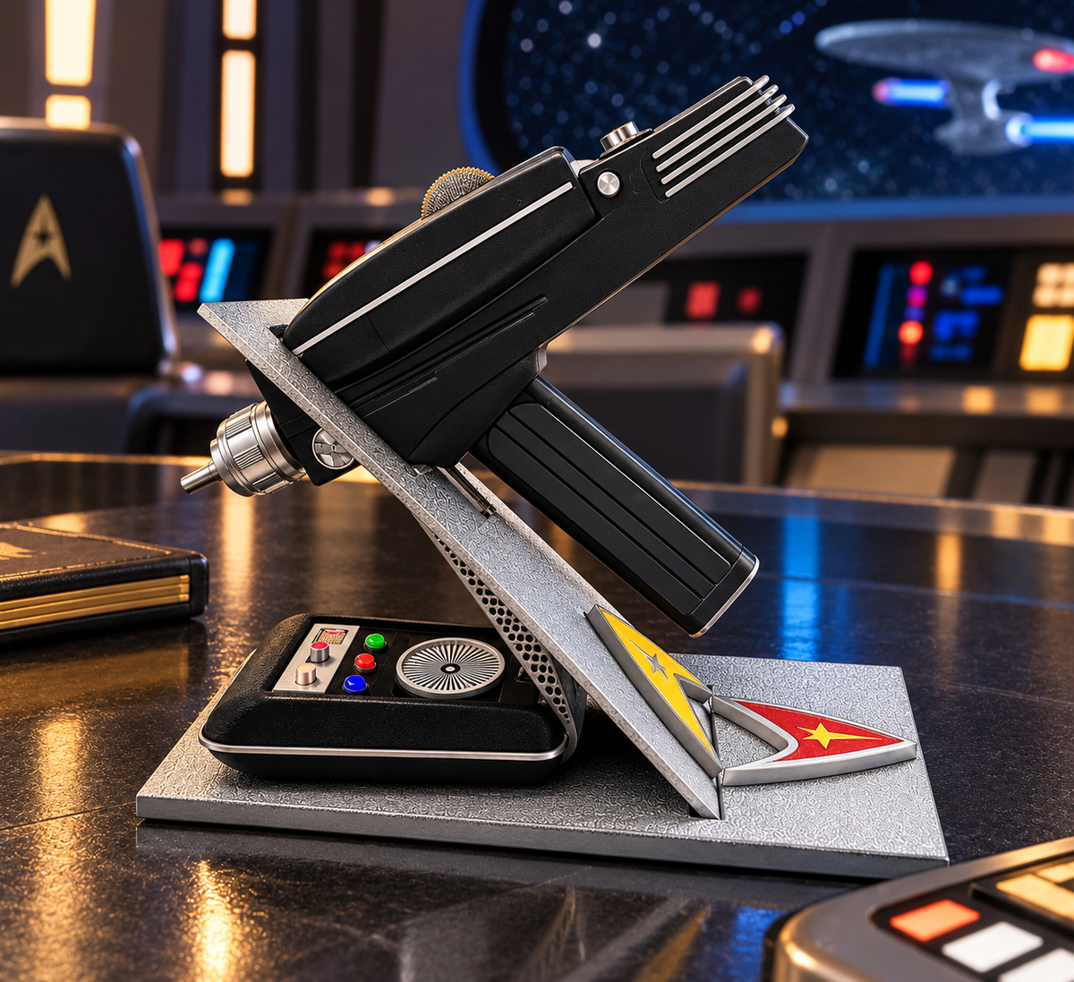 Starfleet Ensign's First Assignment Phaser & Communicator Display Set