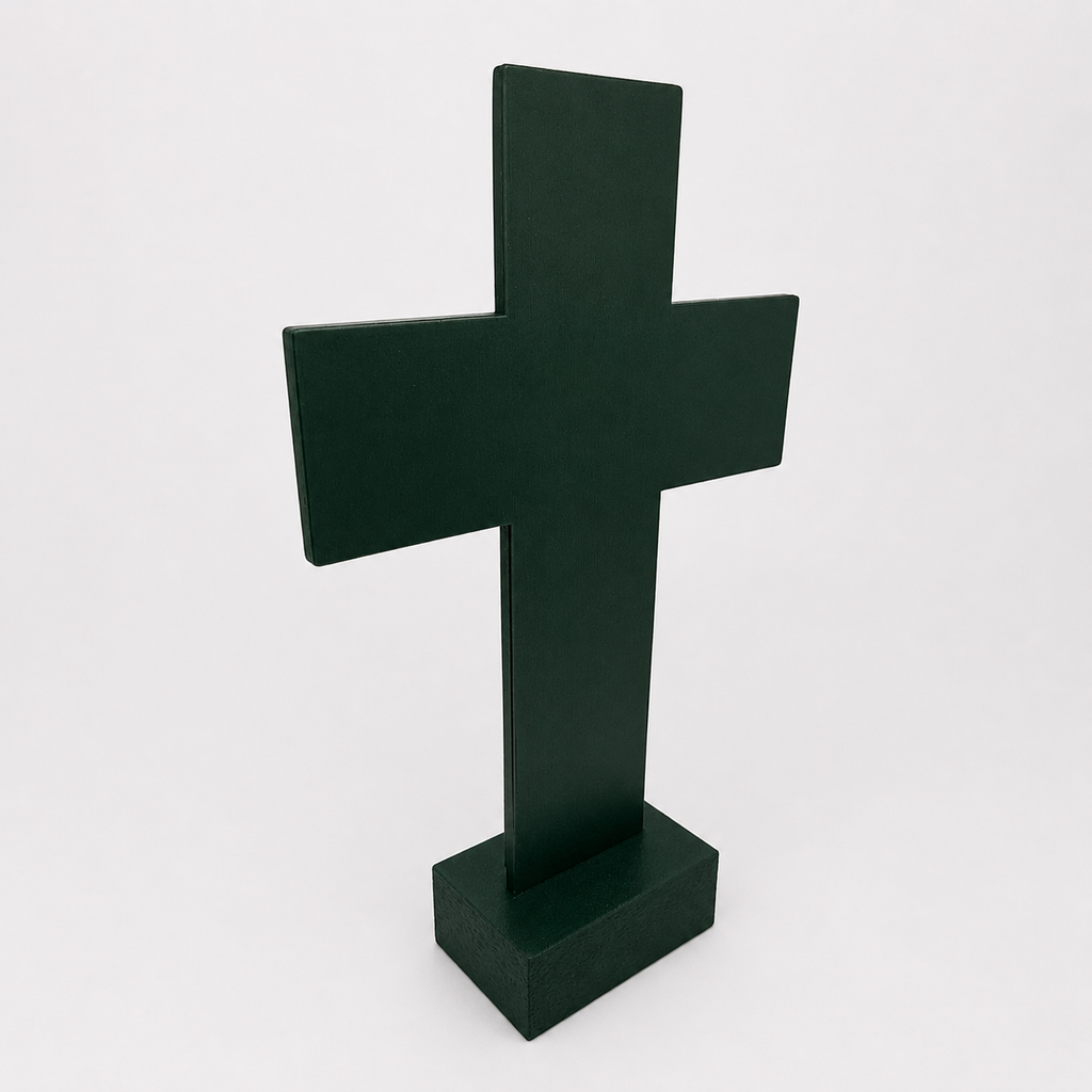 Everlasting Love John 3:16 Scripture Cross – Hunter Green Edition