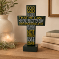 Everlasting Love John 3:16 Scripture Cross – Hunter Green Edition