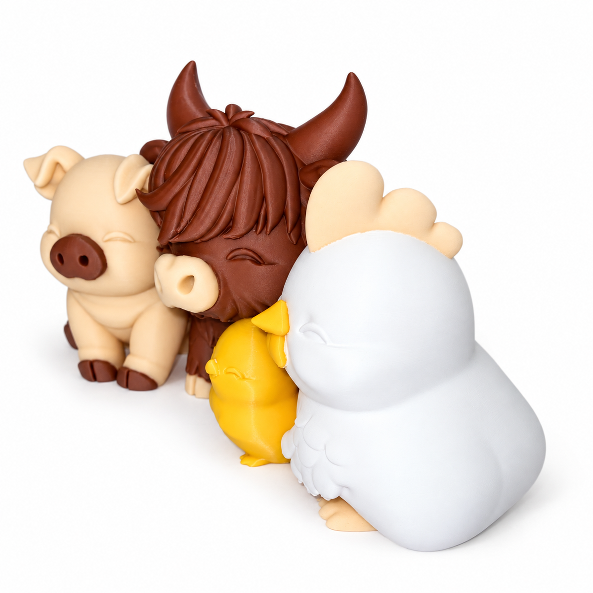 Barnyard Besties – Farm Animal Family Figurine Set