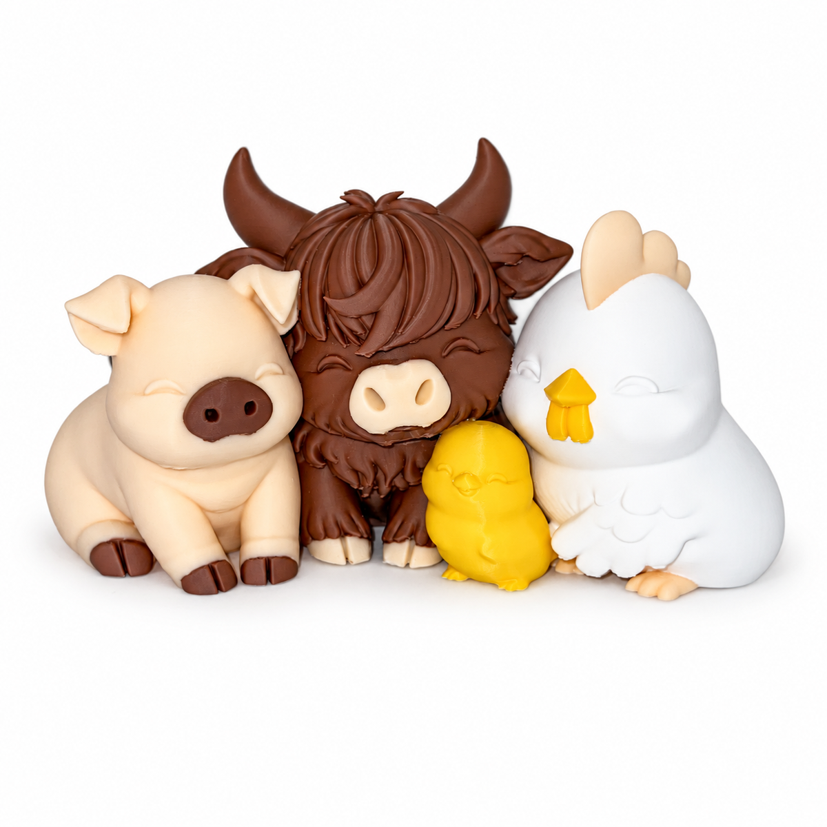 Barnyard Besties – Farm Animal Family Figurine Set