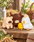 Barnyard Besties – Farm Animal Family Figurine Set