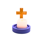 Guiding Light Cross Tealight Holder