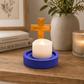 Guiding Light Cross Tealight Holder