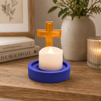 Guiding Light Cross Tealight Holder