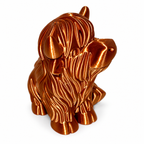 Highland Copper Cow Figurine