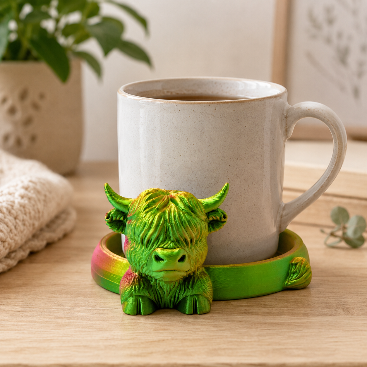 Highland Cow Cup Holder