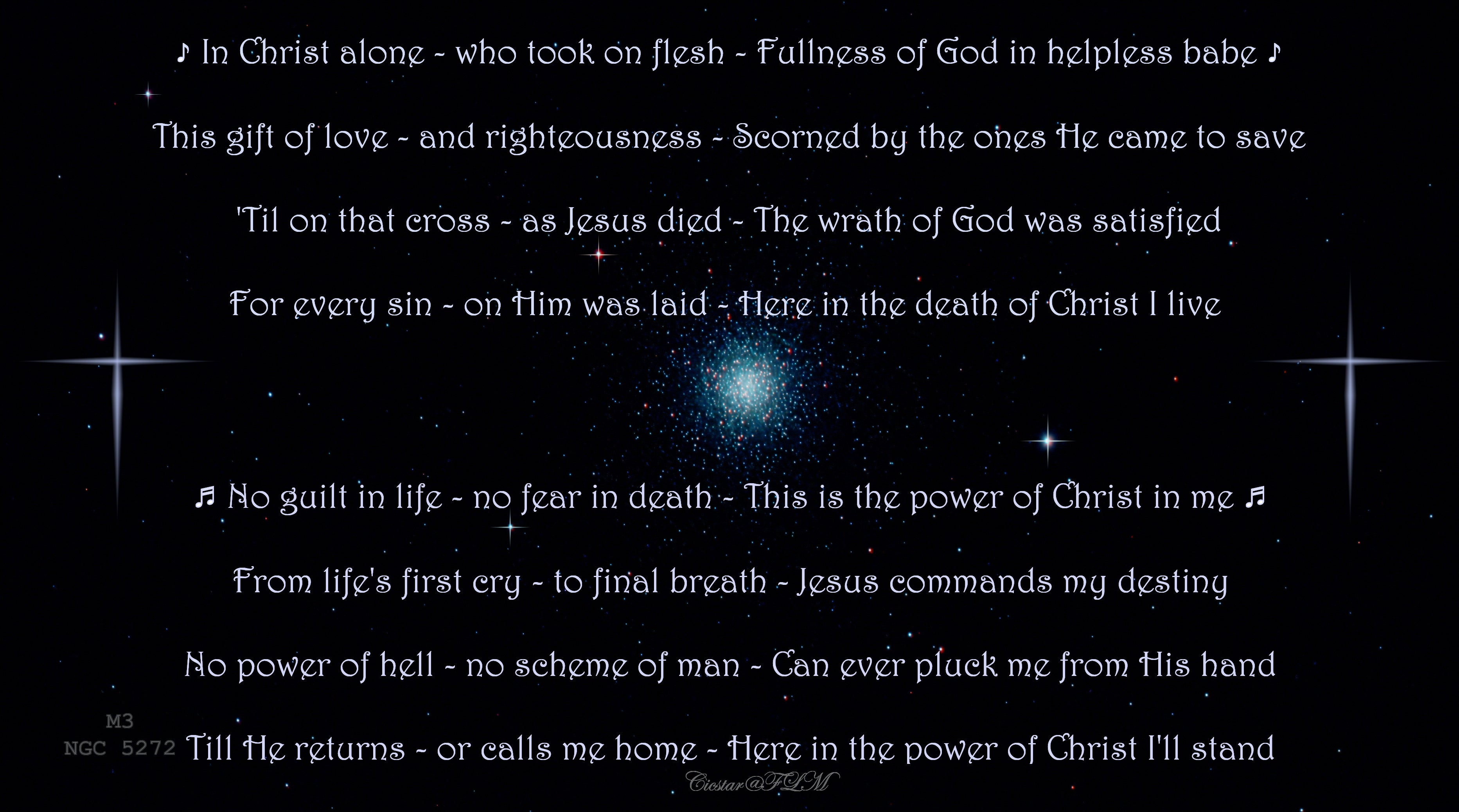 M3 Overlayed with "In Christ Alone"