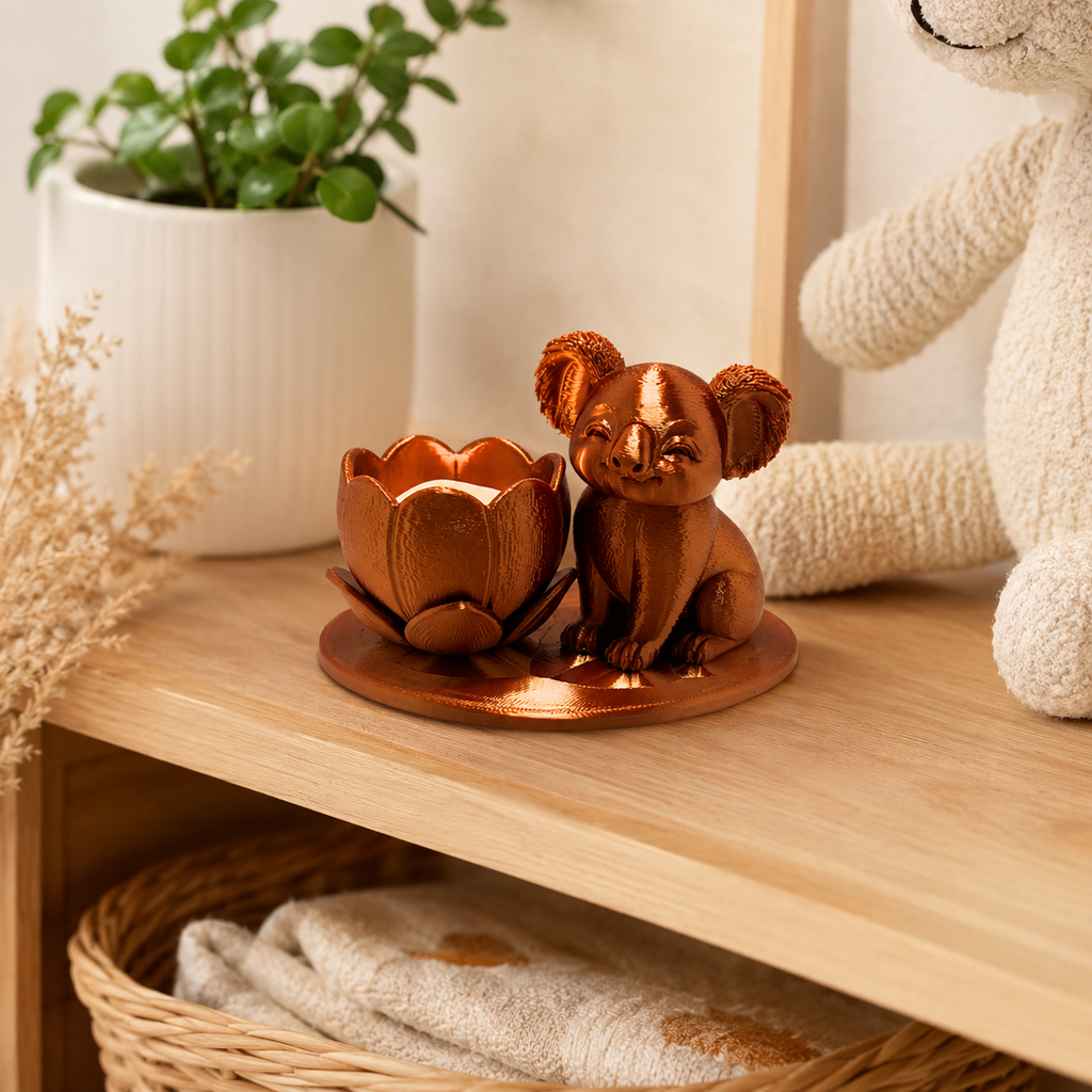 Koala Blossom Candle Holder