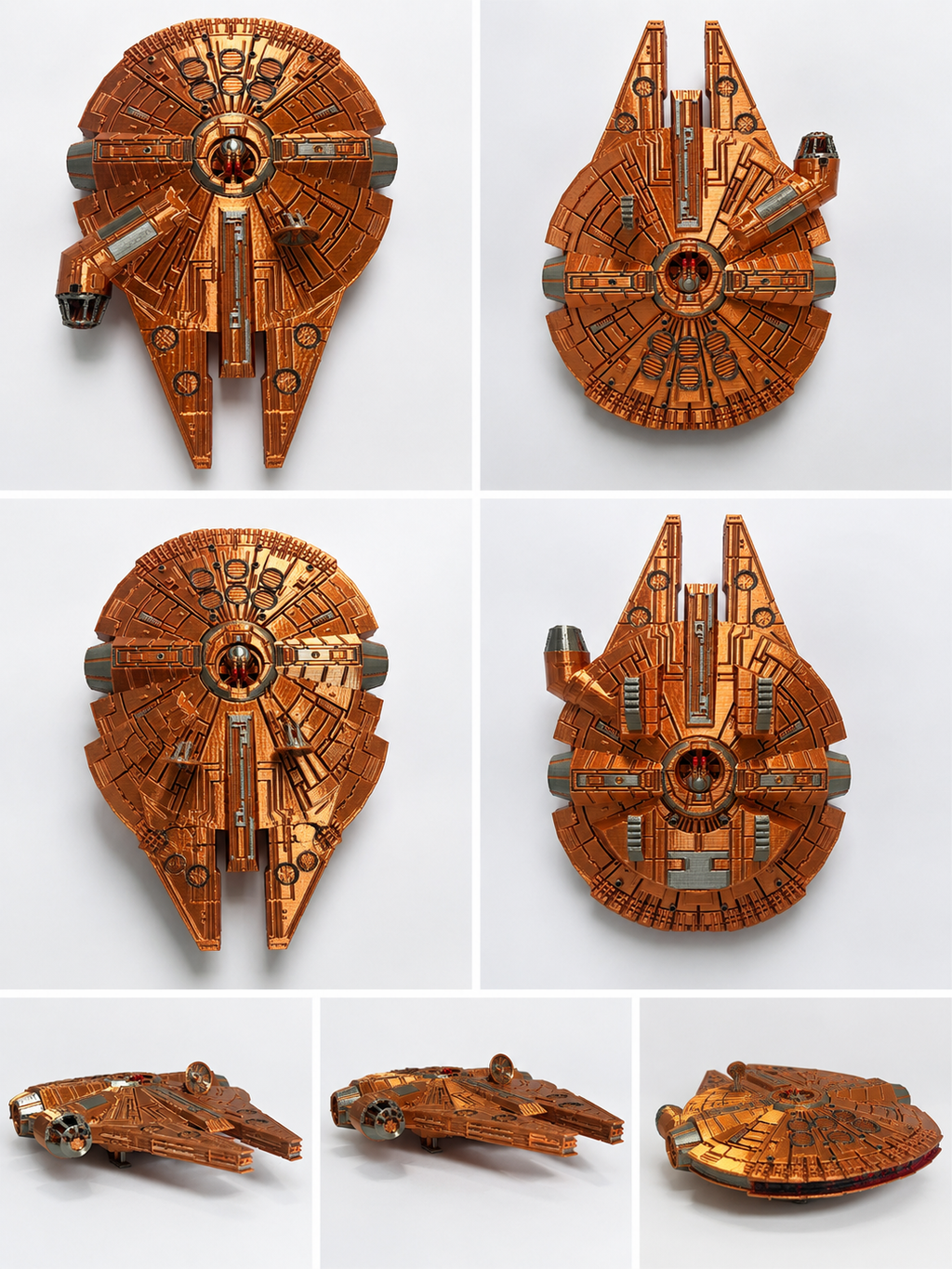 Copper Millennium Falcon Display Model