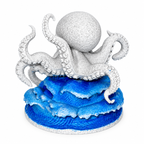 Ocean Blue Octopus Figurine