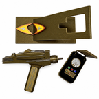 Starfleet Captain's Legacy Phaser & Communicator Retirement Display Set