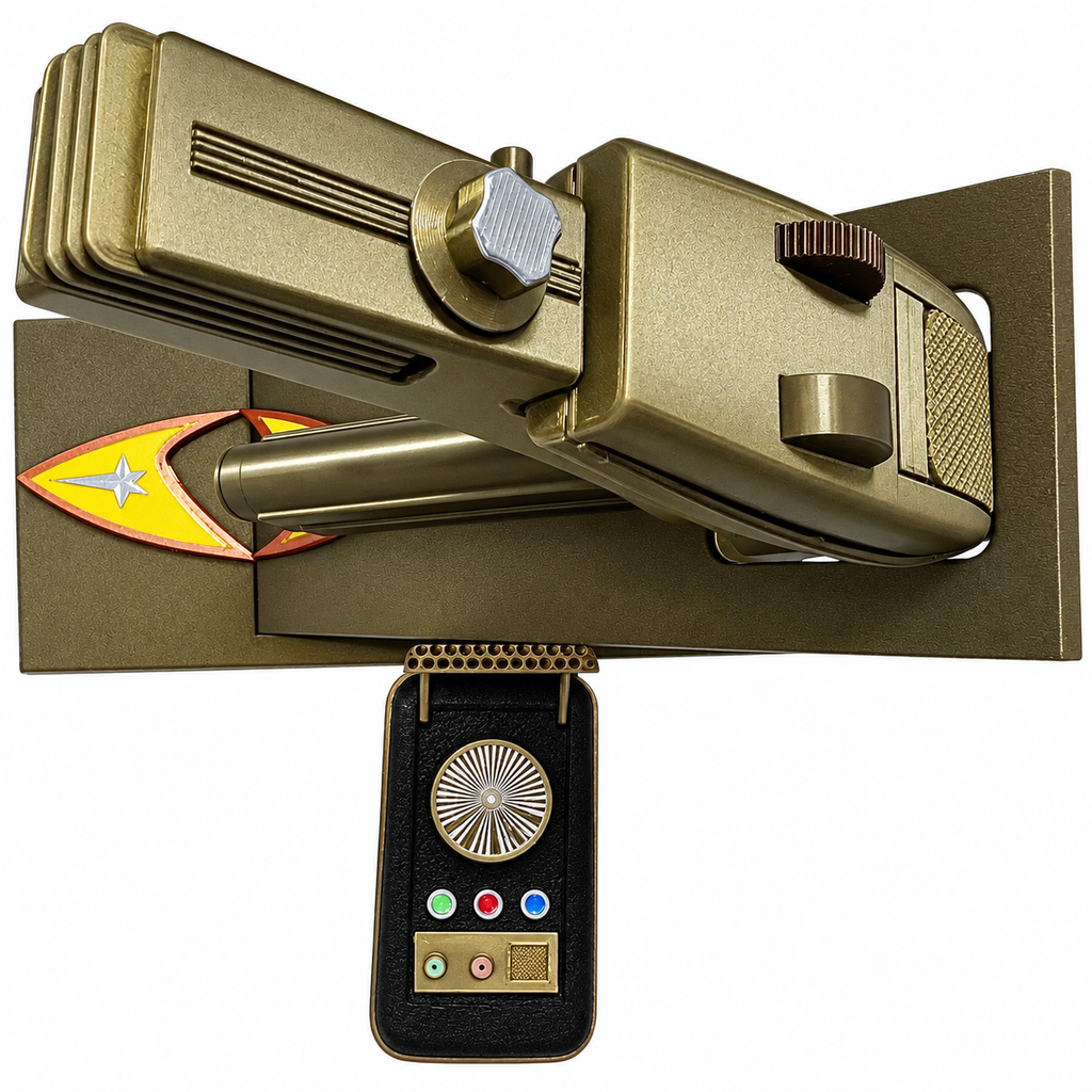 Starfleet Captain's Legacy Phaser & Communicator Retirement Display Set