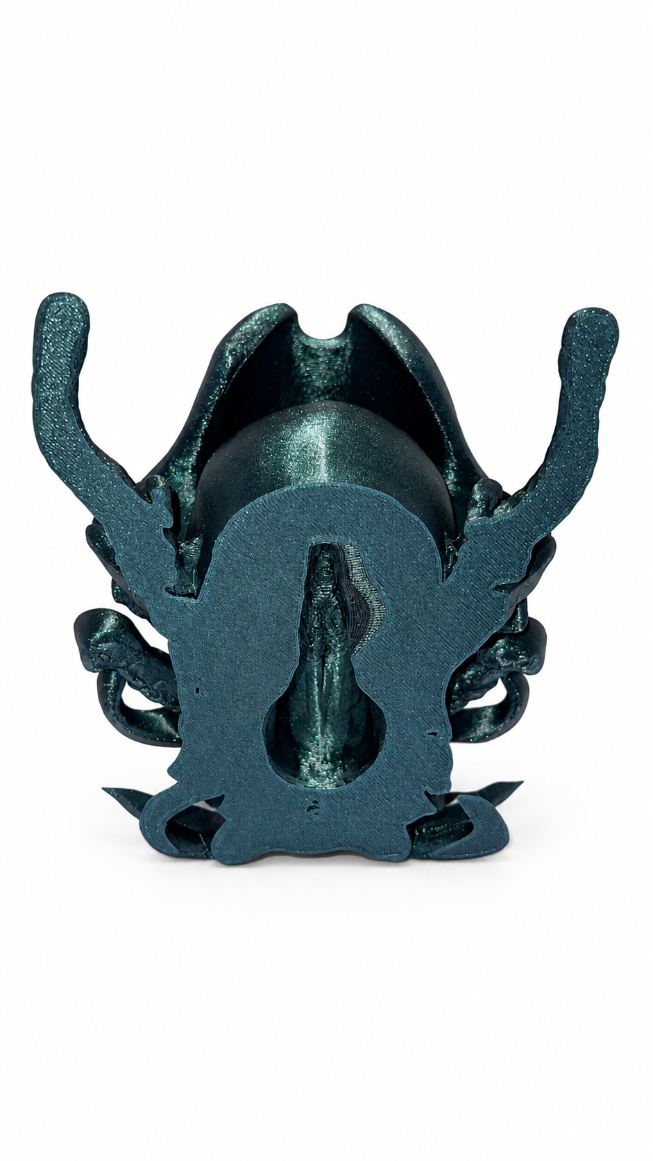 Cursed Captain – Emerald Abyss Pirate Skull Wall Hanging