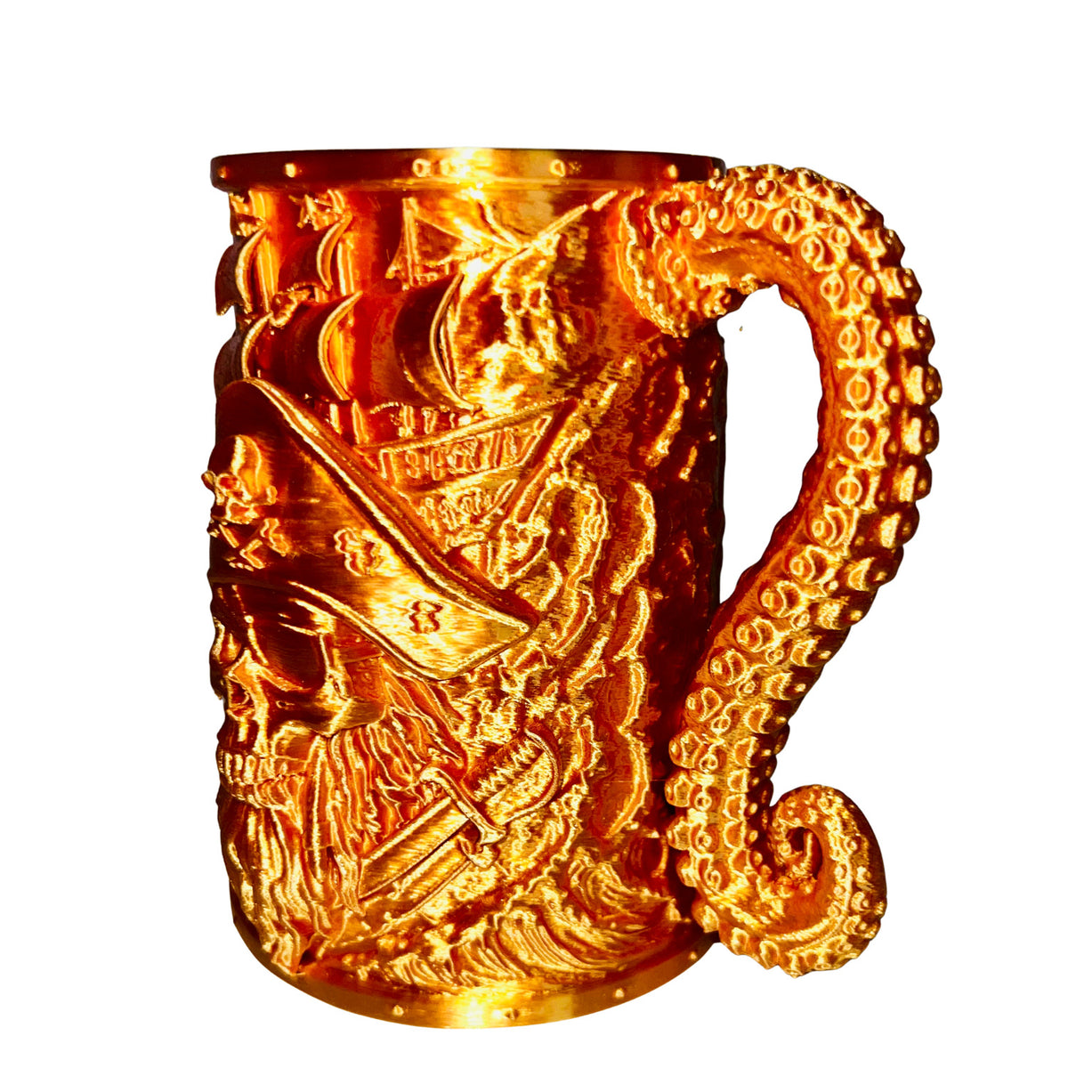 Kraken's Bounty – Golden Pirate Tankard