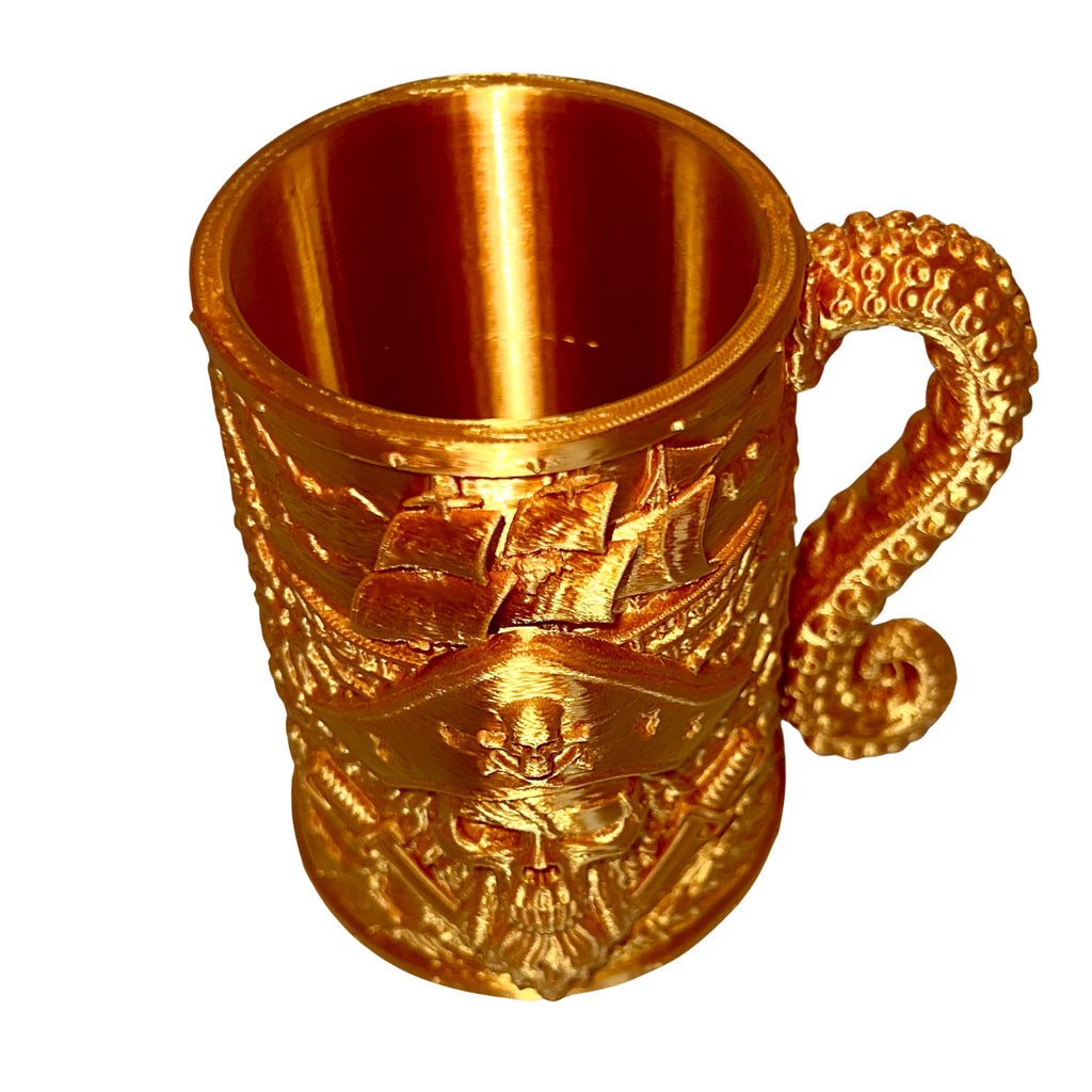 Kraken's Bounty – Golden Pirate Tankard