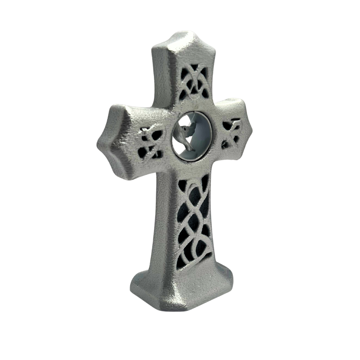 Spirit of Grace Celtic Dove Cross - Silver