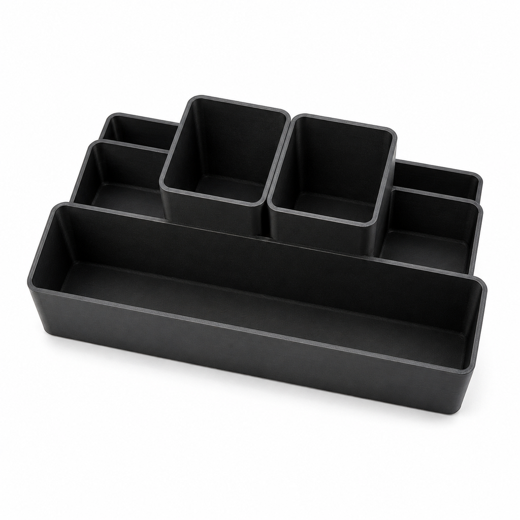 Sleek Gray Desk Organizer-