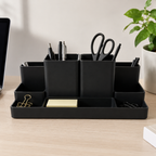 Sleek Gray Desk Organizer-