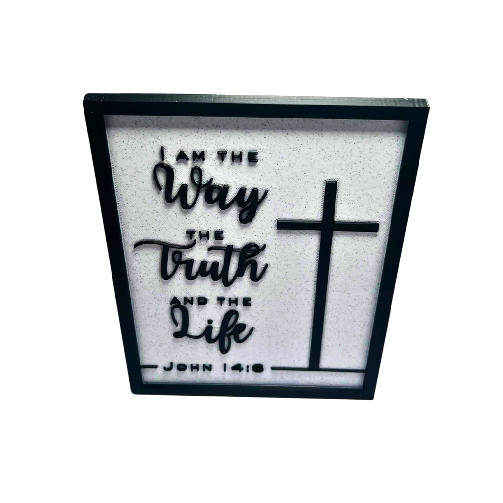 The Way, the Truth & the Life Scripture Plaque