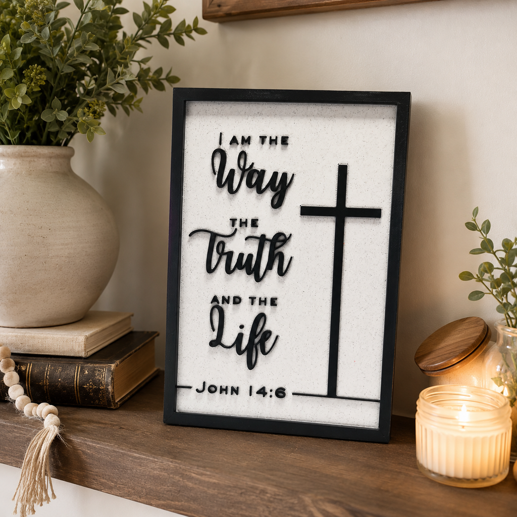 The Way, the Truth & the Life Scripture Plaque