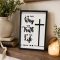 The Way, the Truth & the Life Scripture Plaque