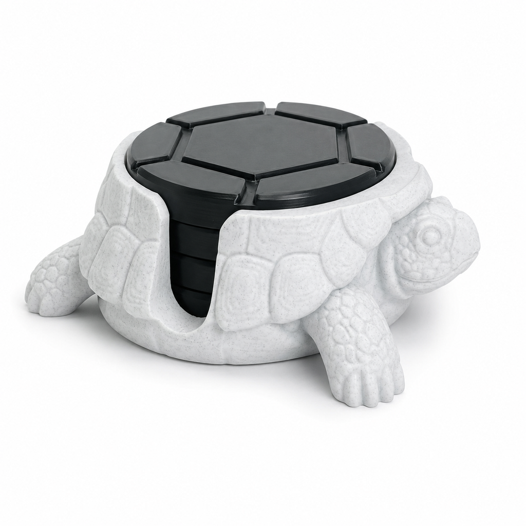 Snowcap Turtle Coaster Set